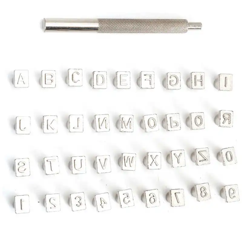 Набор для перфорации с цифрами алфавитный перфоратор из легированной стали DIY