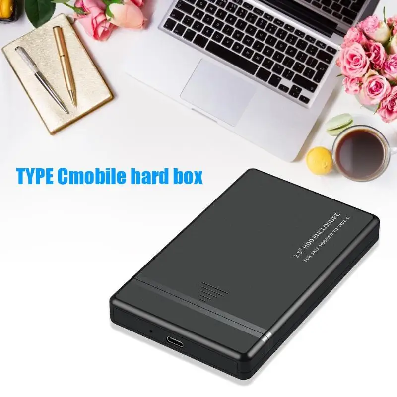 

2.5 inch USB2.0/USB3.0/Type-C HDD SSD Enclosure 480Mbps Hard Drive Disk Box Mobile External Case Support SATA I /II /III 3TB SSD