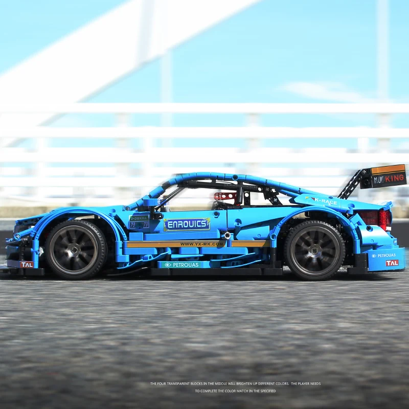 RC строительные блоки для спортивных автомобилей совместимы с Lepining City Technic series MOC