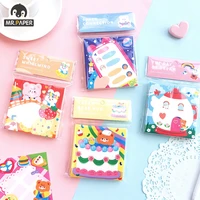mr paper summer cotton series memo pad sticky note stationery self adhesive notepad office school supplies