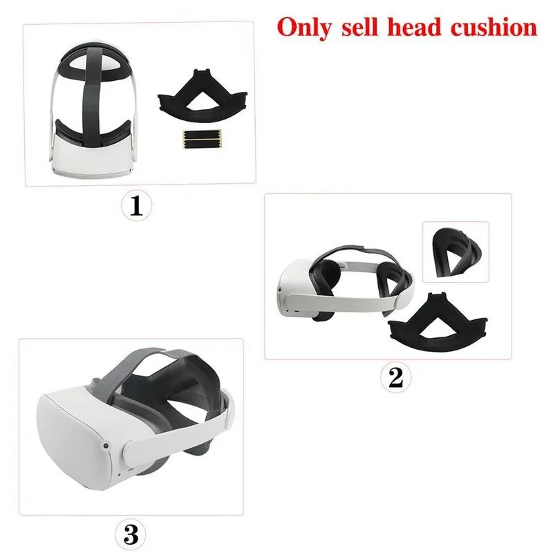 

Sweat-proof Head Cushion Strap Pad For Oculus Quest 2 Pressure-relieving Foam Pad For Oculus Quest 2 VR Headset
