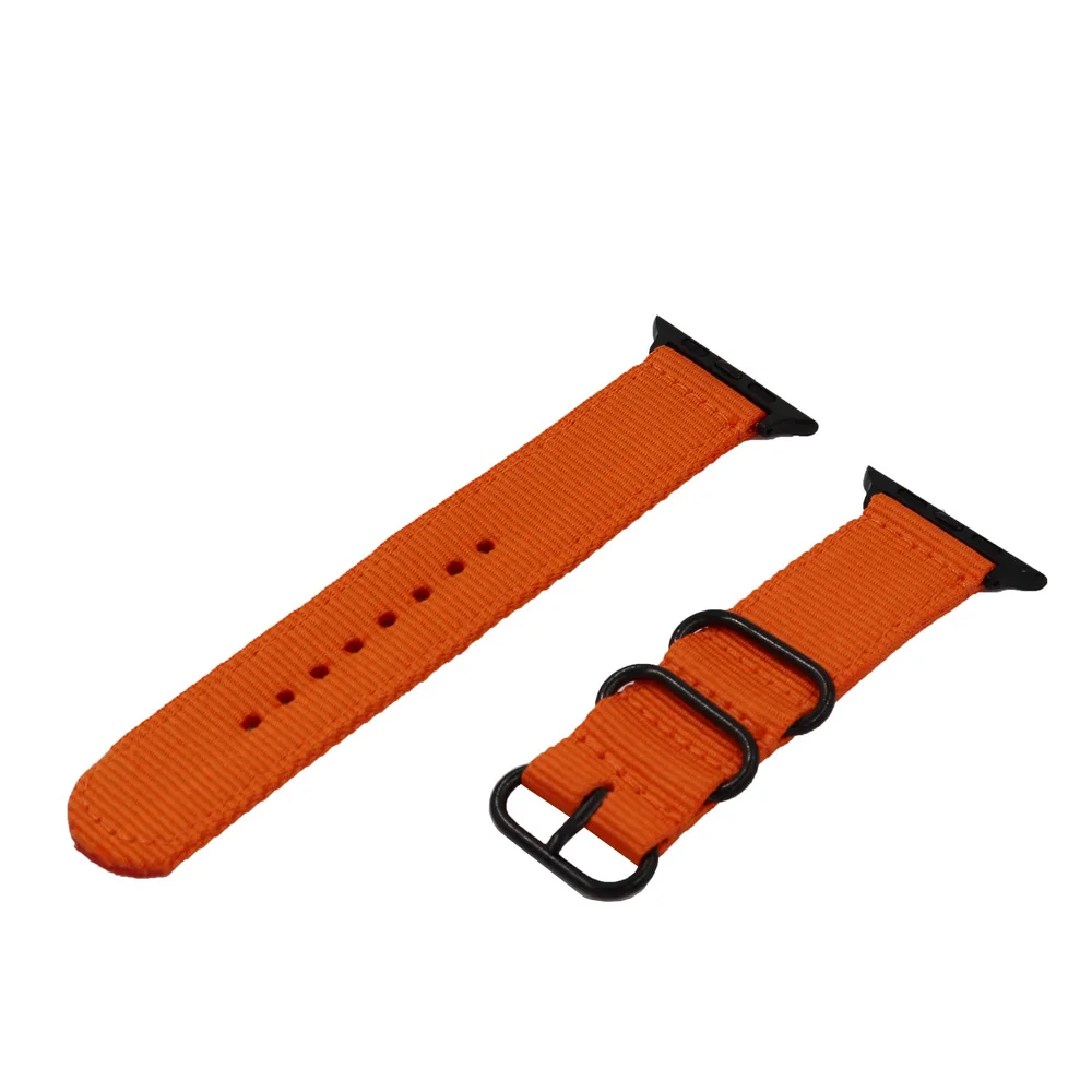 Ремешок NATO для Apple watch band 44 мм 40 iWatch 42 38 тканый нейлоновый ремешок 4 3 5 SE 6 Военный