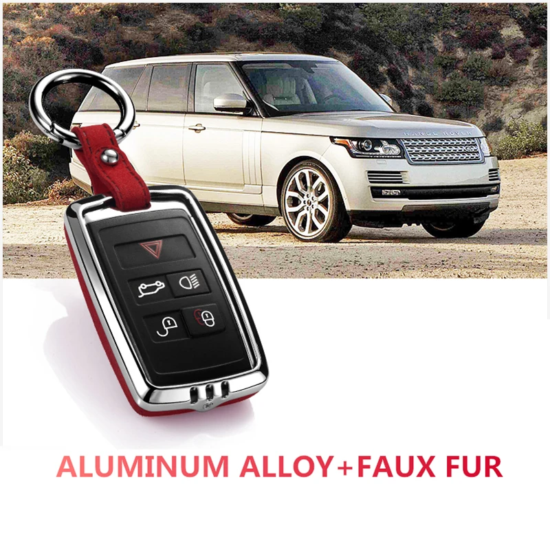 Цинковый сплав замша мех чехол для ключей автомобиля для Land Rover A9 Range Rover Sport 4Evoque Freelander2 Discovery5 для Jaguar XEXJXJL XF C-X16