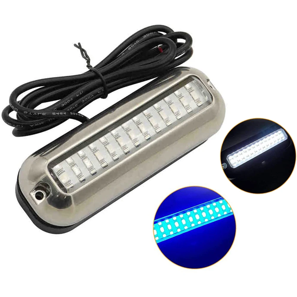 

Waterproof Marine Underwater Boat Light（39pcs LED) White&Blue AOS3941