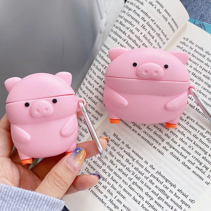 Чехол для наушников Airpods Pro 3D с милым мультяшным поросенком чехол Apple 1 2 3