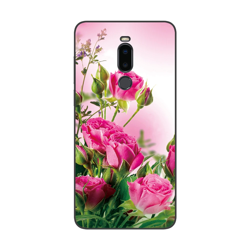 23 GUCOON силиконовый чехол для Meizu Note 8 Note8 6,0 дюймов Чехол Мягкий ТПУ защитный чехол для телефона с изображением волка Роза Цветы Чехол-бампер - Цвет: 23