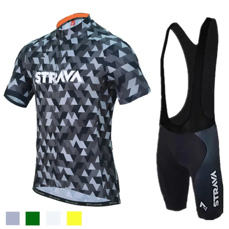 Verano Ciclismo equipo blanco rojo ciclismo Джерси Pad babero pantalones cortos conjunto hombres ropa de Ciclismo|Велосипедные