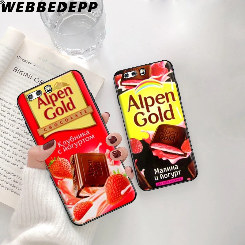 Alpen Gold Chocolate Soft Case for Huawei P8 P9 P10 P20 P30 Lite Pro P Smart Z Plus Y6 Y7 Y9 Prime |