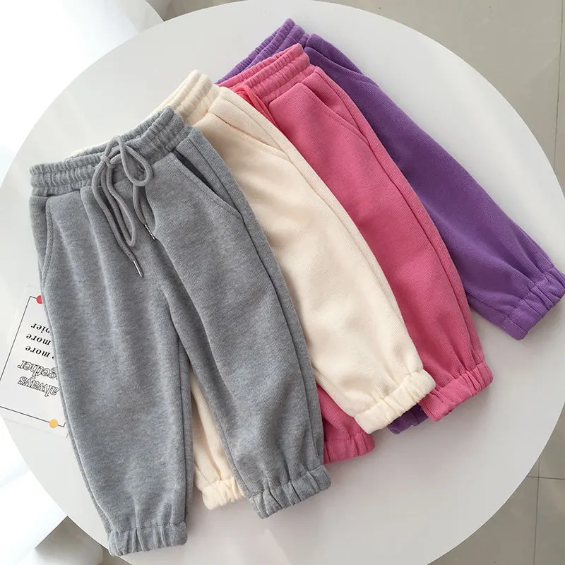 

2021 Girls Autumn Tether Sports Trousers Fall Clothes for Kids Kids Autumn Clothes Toddler Leggings Kids Autumn Boy Pants