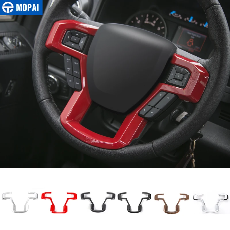 Декоративная накладка на руль MOPAI АБС пластик для Ford F150 2015|interior accessories| |