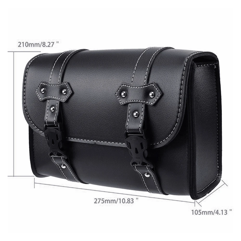 

60% HOT SALES!!! Motorbike Motorcycle Faux Leather Luggage Storage Left Right Side Saddle Bag