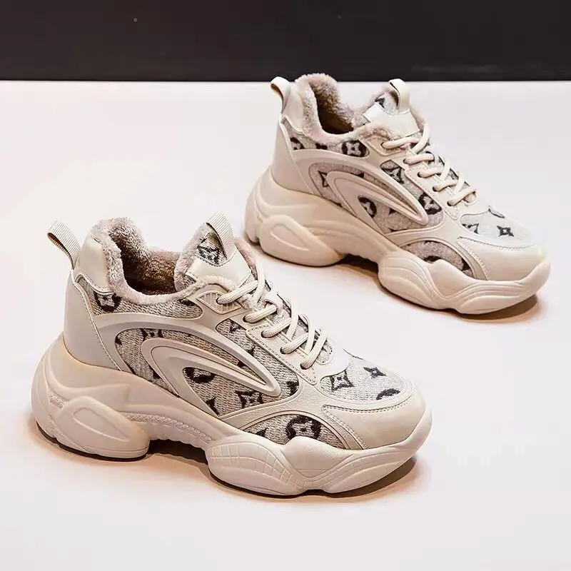 

Printed casual sneakers women 2021 mesh breathable comfortable fashion platform non-slip sole women's shoes zapatillas mujer