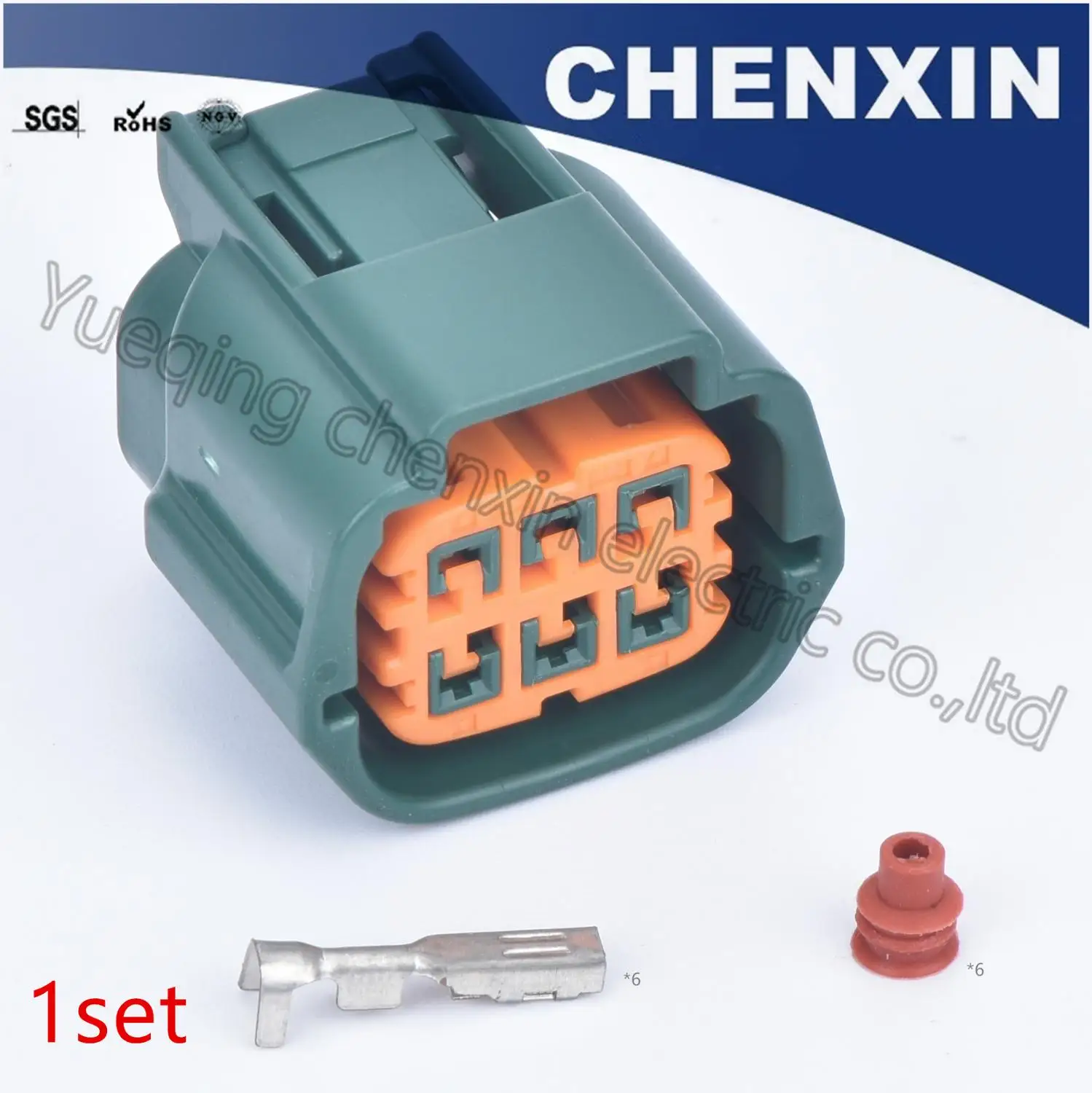 

Green 6 pin car auto connector plug (2.2) female socket electronic throttle wiring harness cable connector Original 6189-0766