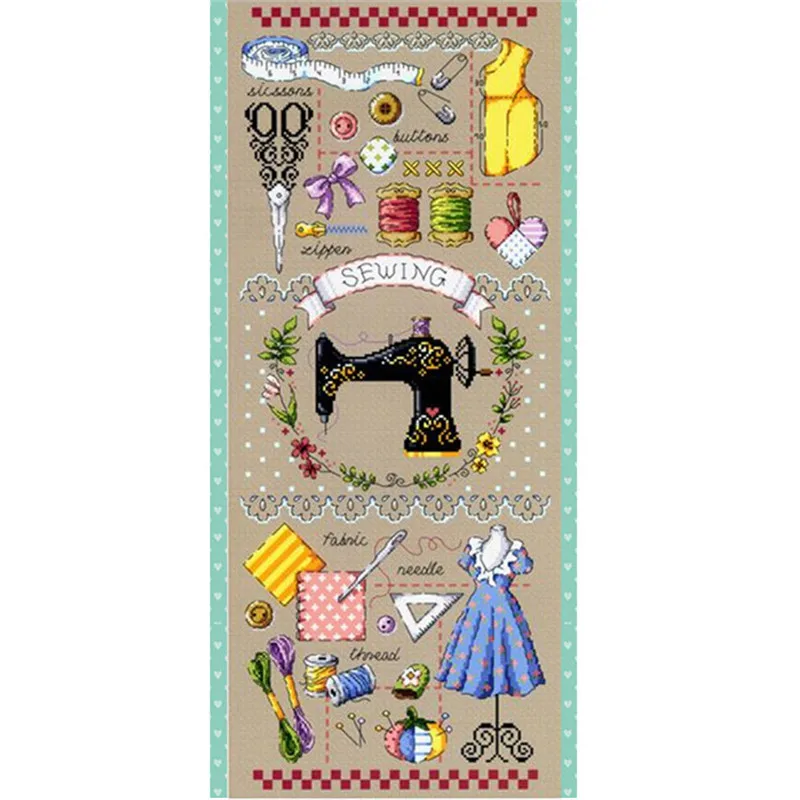 

G116 Stich Cross Stitch Kits Craft Packages Cotton Fabric Floss Counted New Designs Needlework Embroidery Cross-Stitching