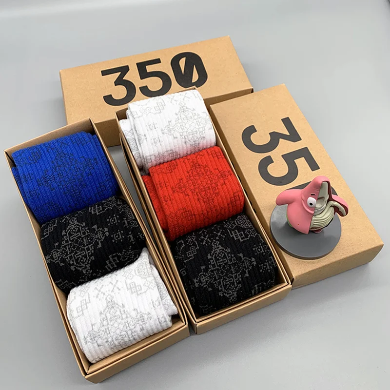 Носки 3 пары/корсаж для мужчин и женщин хлопковые в стиле хип-хоп уличные