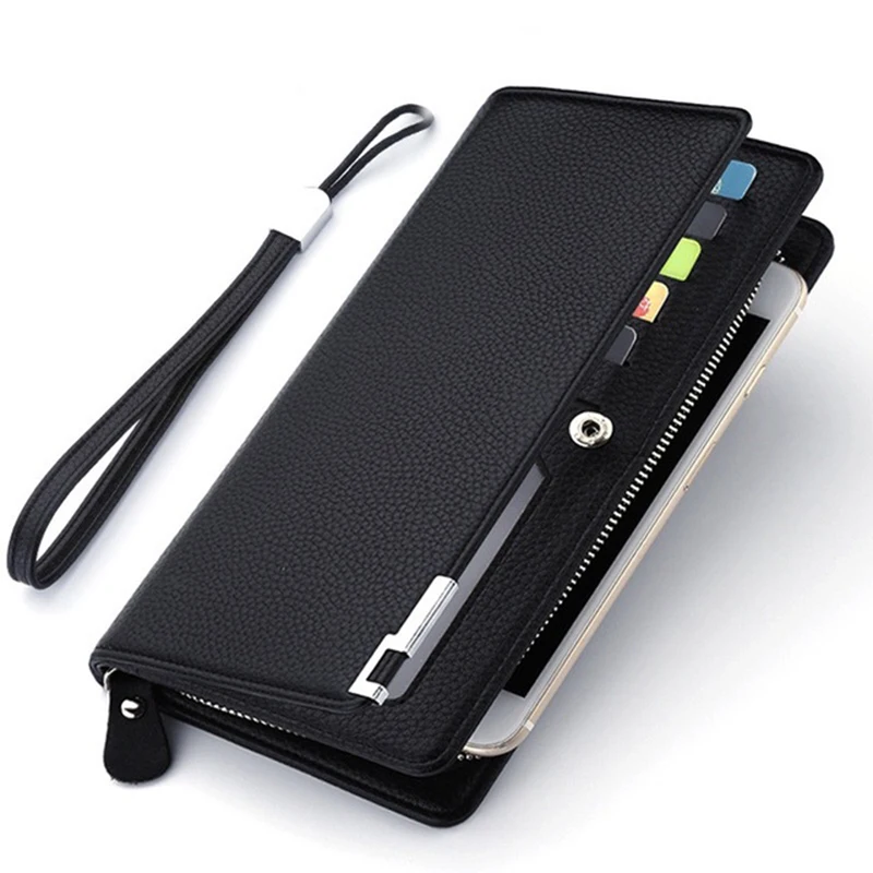 

2021 Men's Multi-function Wallet Large Capacity Bag Business Cross-Border Long Style Multi Card Position Zipper ClutchBag TY
