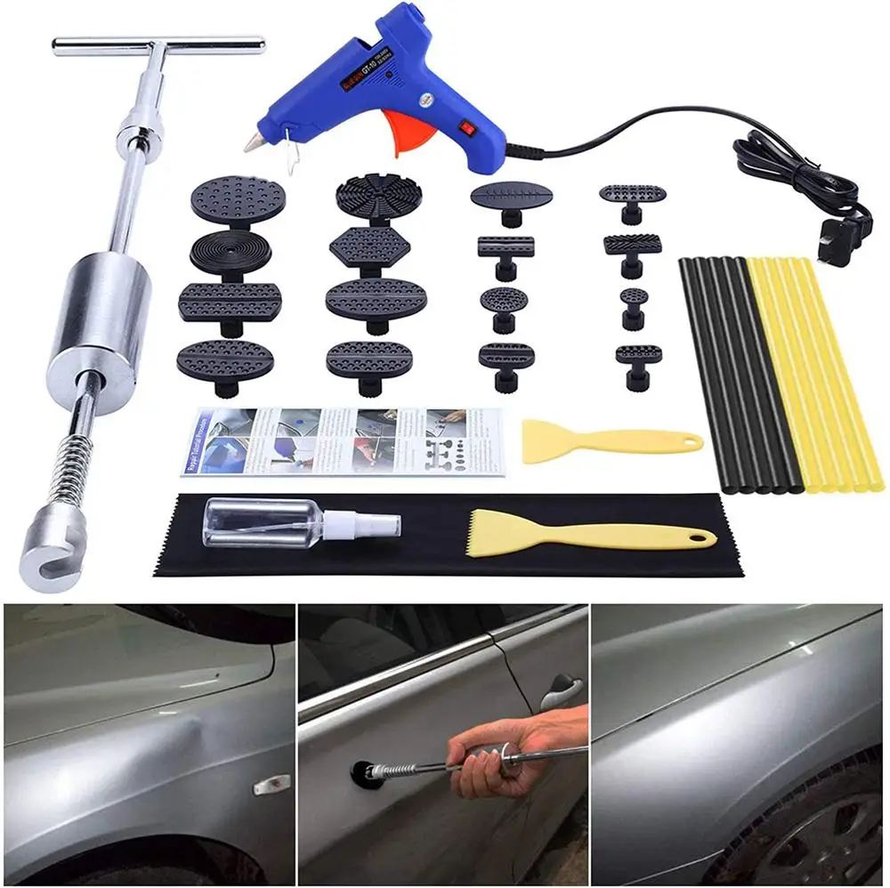

Car Dent Remover Tool Paintless Dent Repair Kit Pro Slide Hammer Tools For Automobile Body Dent Removal