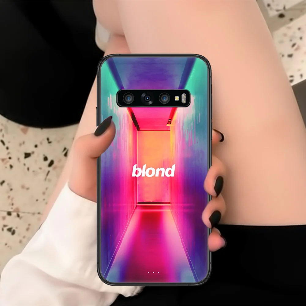 

Frank Blond Ocean Phone Case For Samsung Galaxy Note S 8 9 10 20 Plus E Lite Ultra Black black Cell Luxury Back Trend Shell