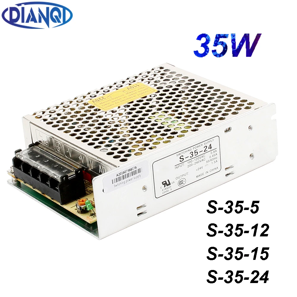 Мощный однослойный S 35W 5V 7А переменного тока в постоянный ток выключатель питания