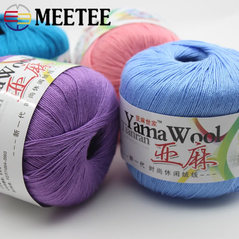 Meetee 3 шт. 5 # льняная вязаная крючком кружевная пряжа из тонкой шерсти DIY шнур Coaster