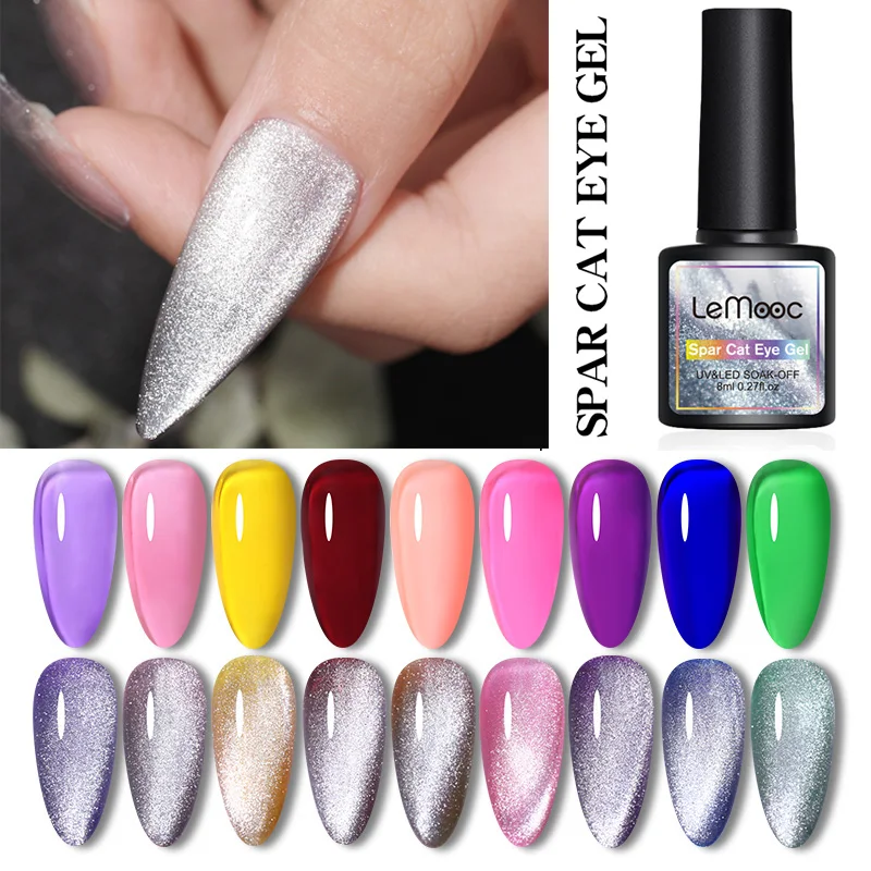 LEMOOC 5 шт. Магнитный набор гель-лаков для ногтей Гель-лак с эффектом кошачий глаз