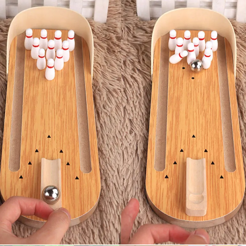 Настольные мини-шары для боулинга детей боулинг искусственная игра пальчиковая