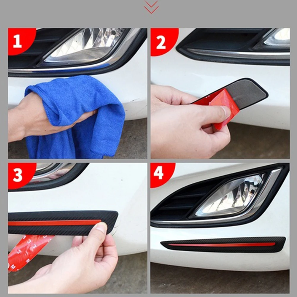 

2Pcs Sticker Bumper Protection Front Rear Edge Corner Guard Scratch Protectior Strip for SUV MPV Sedan Car Car Styling Mouldings