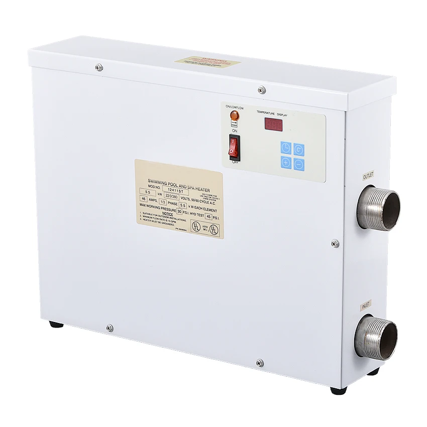 5.5KW Электрический спа-нагреватель для бассейна и спа-ванны подогреватель воды в ванной термостат аксессуары для бассейна 220 В/380 В