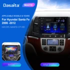 Автомобильный радиоприемник Dasaita, 9 дюймов, Android 10, 4 + 64 ГБ, 2.5D, 1 Din, аудио, стерео, мультимедийный плеер, GPS, Wi-Fi, BT 5,0 для Hyundai Santa Fe 2006-2012
