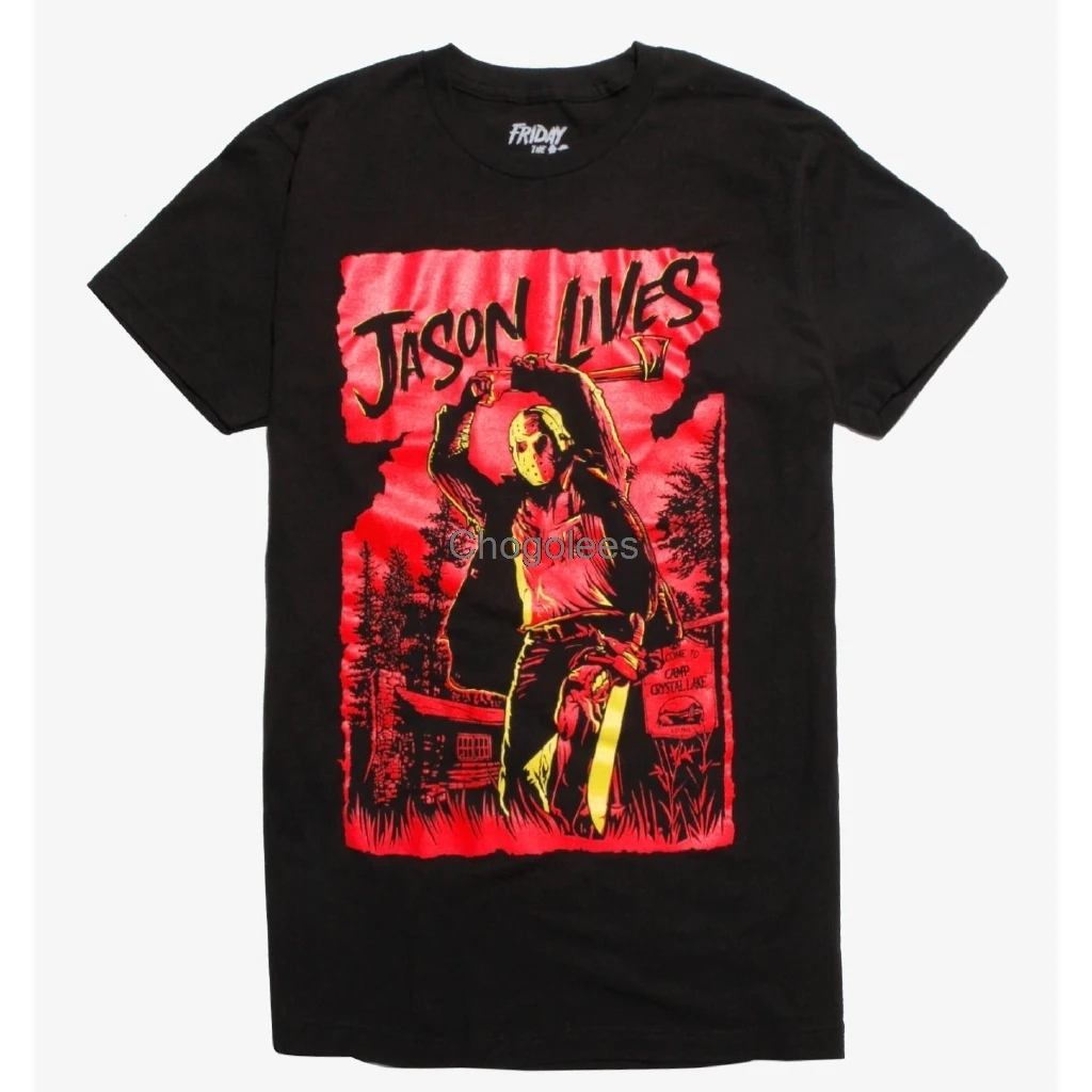 Футболка &quotПятница 13 го Джейсона&quot Женская Повседневная футболка уличная