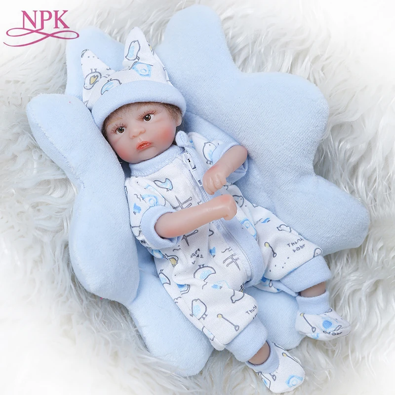 

Кукла реборн NPK, 20 см, мягкая силиконовая кукла-младенец, кукла-младенец, 8 дюймов, реалистичные рождественские подарки, кукла Playmate, игрушка д...