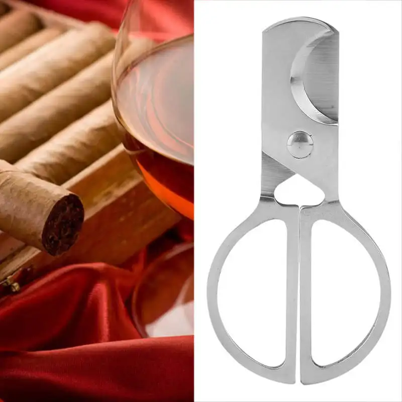 Портативный Нержавеющая сталь карман двойное лезвие нож для сигар Ножи ножницы