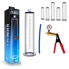 Мощный насос ручной вакуумный Peinis насосы с Accu-метром присоска для сосков ручной работы увеличение фаллоимитатор увеличитель мужского пениса