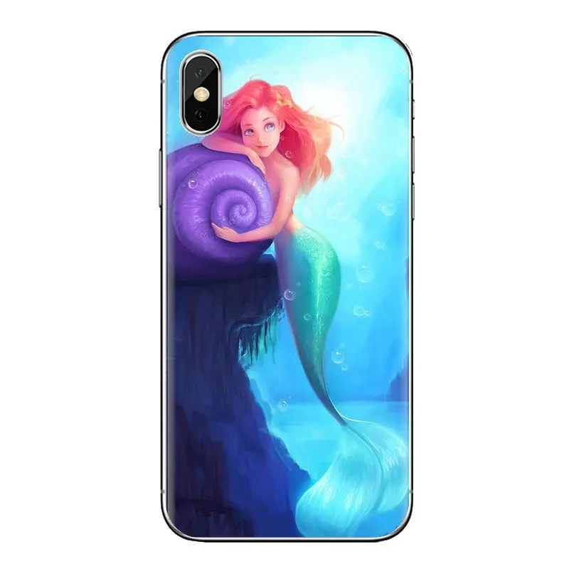 Transparent Soft Cover Ariel Sea Princess Mermaid Girls For Xiaomi Redmi 4 3 3S Pro Mi3 Mi4 Mi4i Mi4C Mi5 Mi5S Mi Max Note 2 |