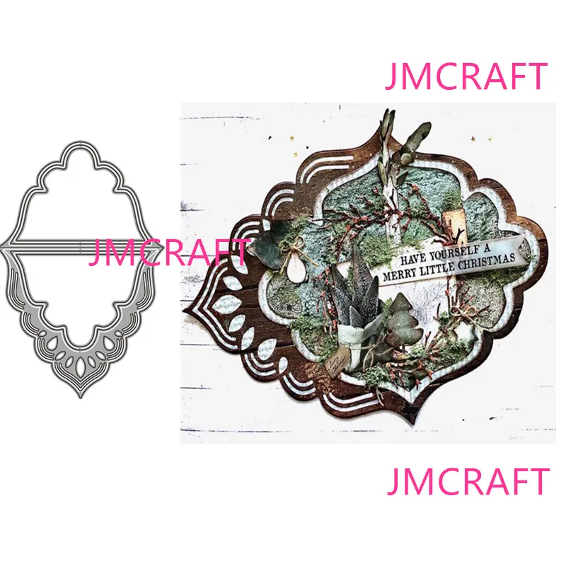 

JMCRAFT 2021 New Lace Greeting Card #4 Metal Cutting Dies 3D DIY Scrapbook Handmade Paper Craft Metal Steel Template Dies