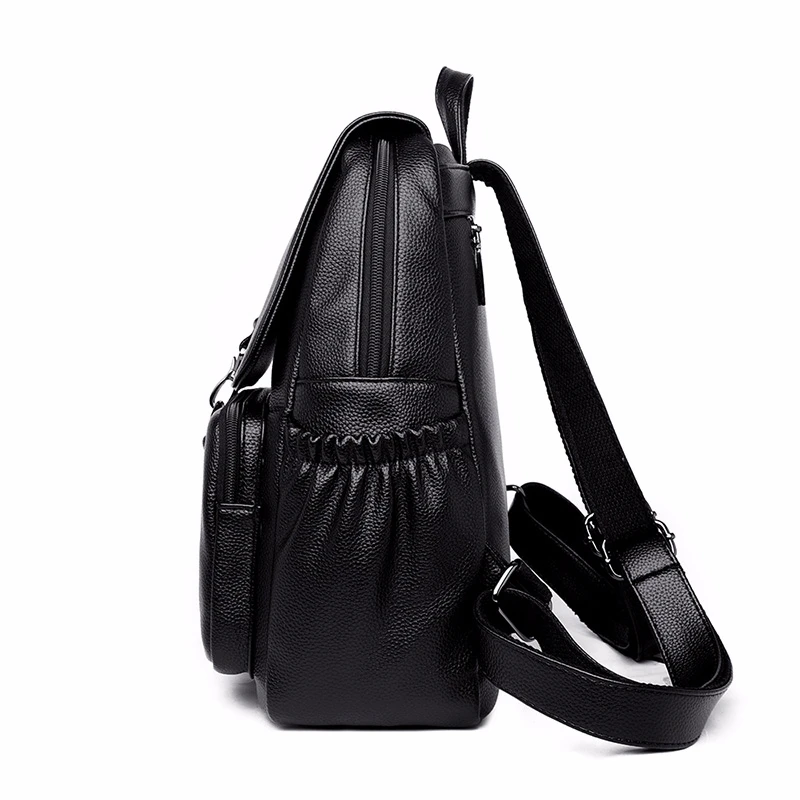 Женские кожаные рюкзаки высокое качество 2019 дорожная сумка через плечо школьные