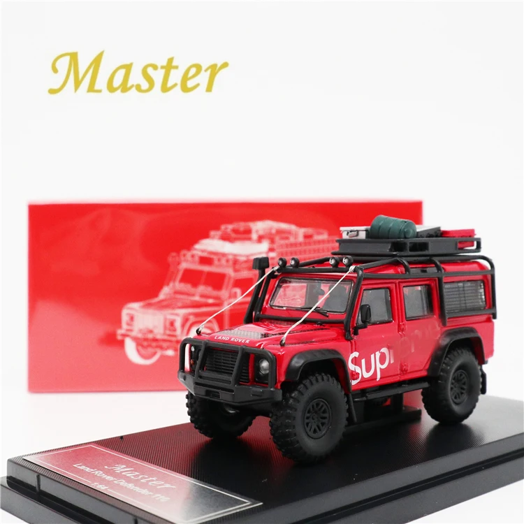 Master 1:64 Land Rover Defender 110 SUP красный с аксессуарами литая модель автомобиля | Игрушки и