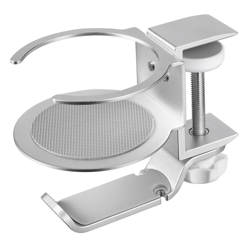 

Aluminium Alloy Headphone Holder Headset Bracket Hanger Metal Wall Clamp Hook Rotatable Earphone Stand Desktop Mount