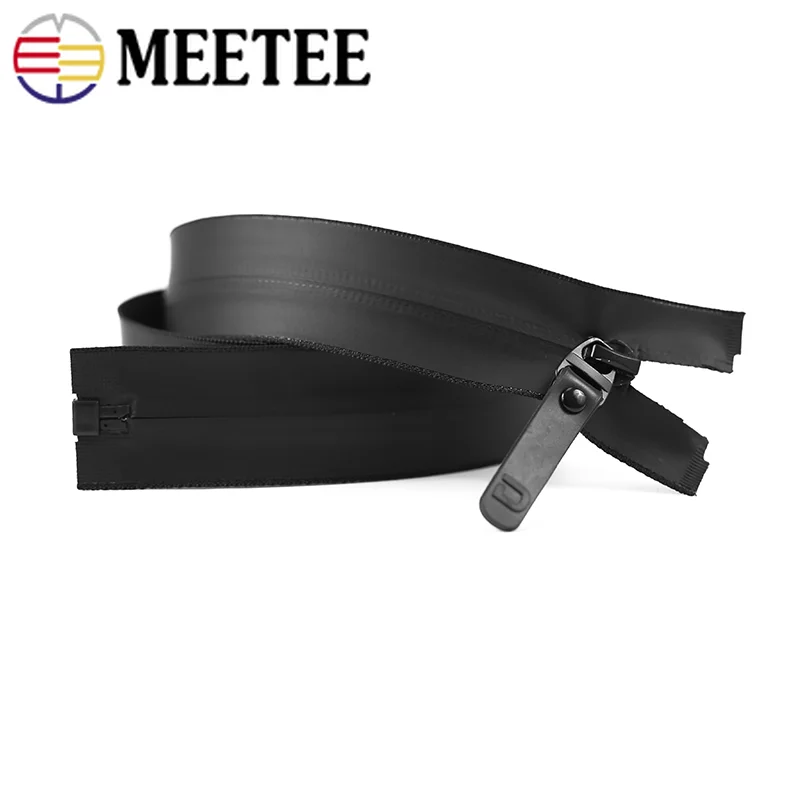 Черные нейлоновые водонепроницаемые молнии открытые невидимые для пошив пальто