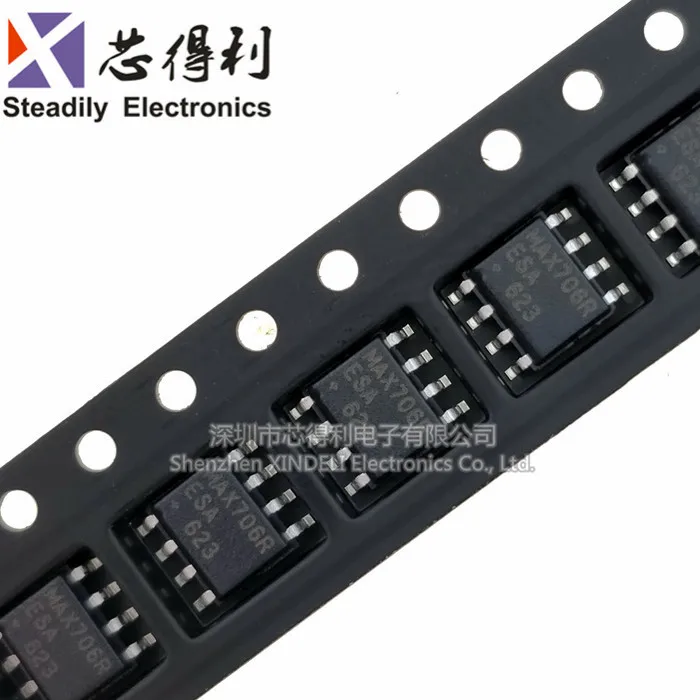 Оригинальный микропроцессор SMD Max706resa 10 шт./лот чип монитора 5 В | Электронные
