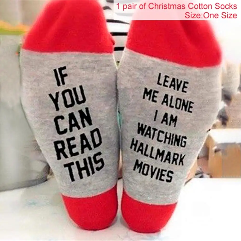 1 Pair Socks HUIRAN рождественские носки украшения Рождественские украшения для дома Navidad подарок на год Рождественские товары - Цвет: 1 Pair Socks