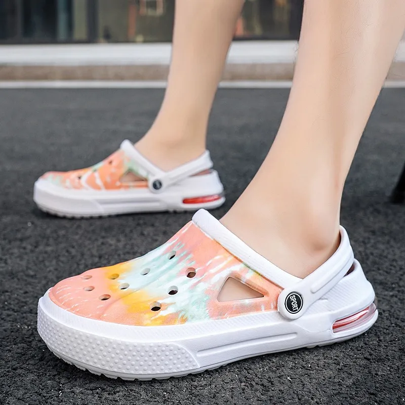 

Women Summer New Fashion Beach Air Cushion Sandals Garden Shoe Light Ladies Slippers Print Casual Non-slip Beach Sandalias