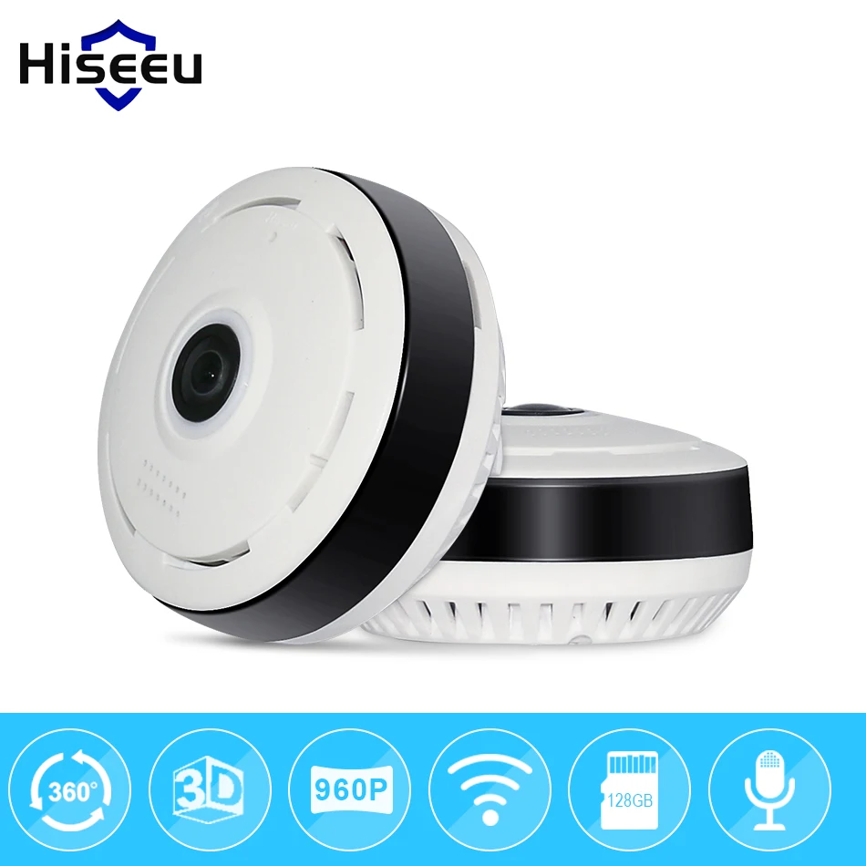 

HD FishEye IP camera 960P 360 degree Full View Mini CCTV Camera 1.3MP Network Home Security Wireless WiFi VR Camera Panoramic IR