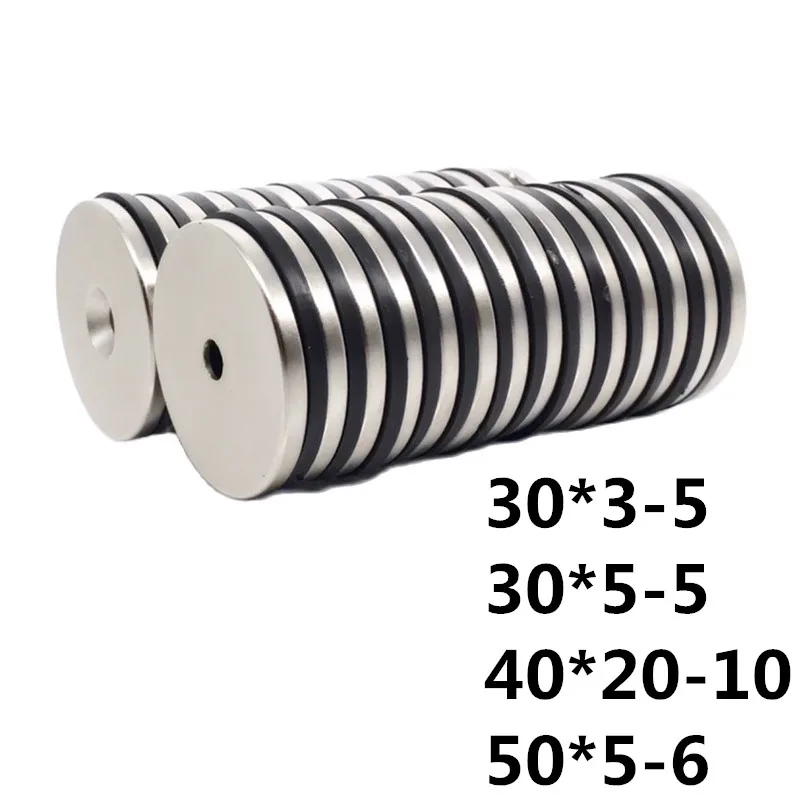 

30x3 30x5 Hole5 40x20 Hole10 50x5 Hole6 NdFeB Countersunk Round Magnet Super Powerful Strong Permanent Magnetic imanes Disc