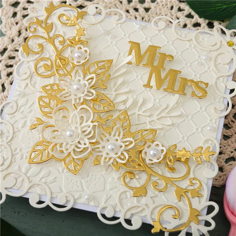 Eastshape штампы с рамкой в форме цветка металлические для резки скрапбукинга