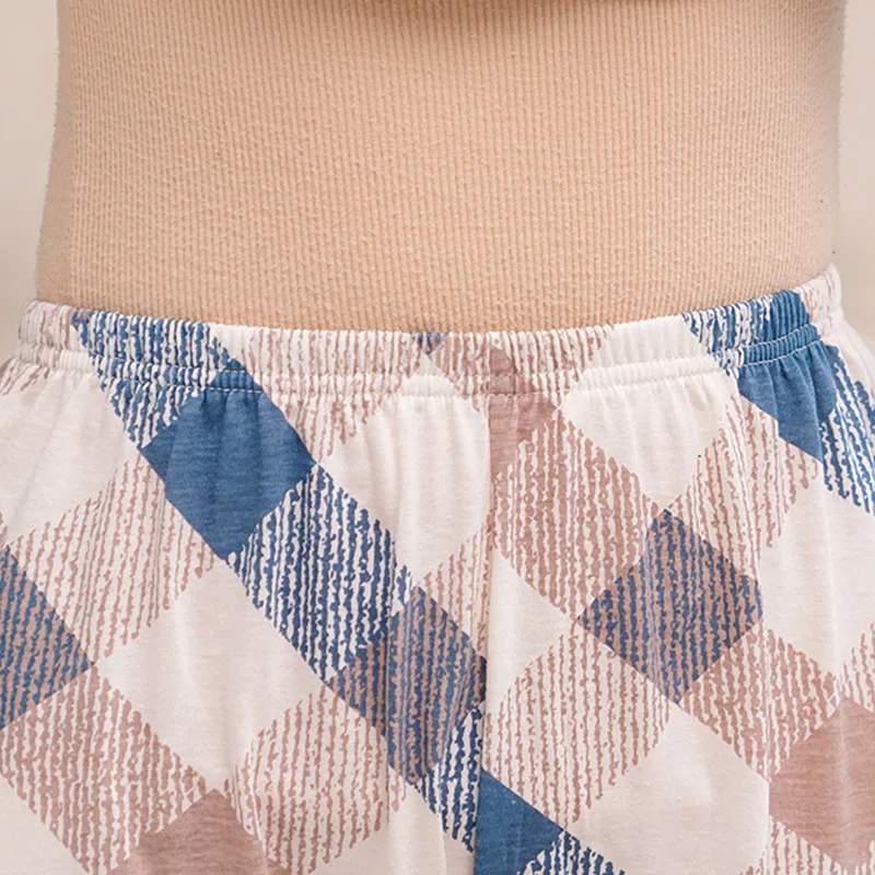 Летний хлопковый женский пижамный комплект женская пижама с коротким рукавом и