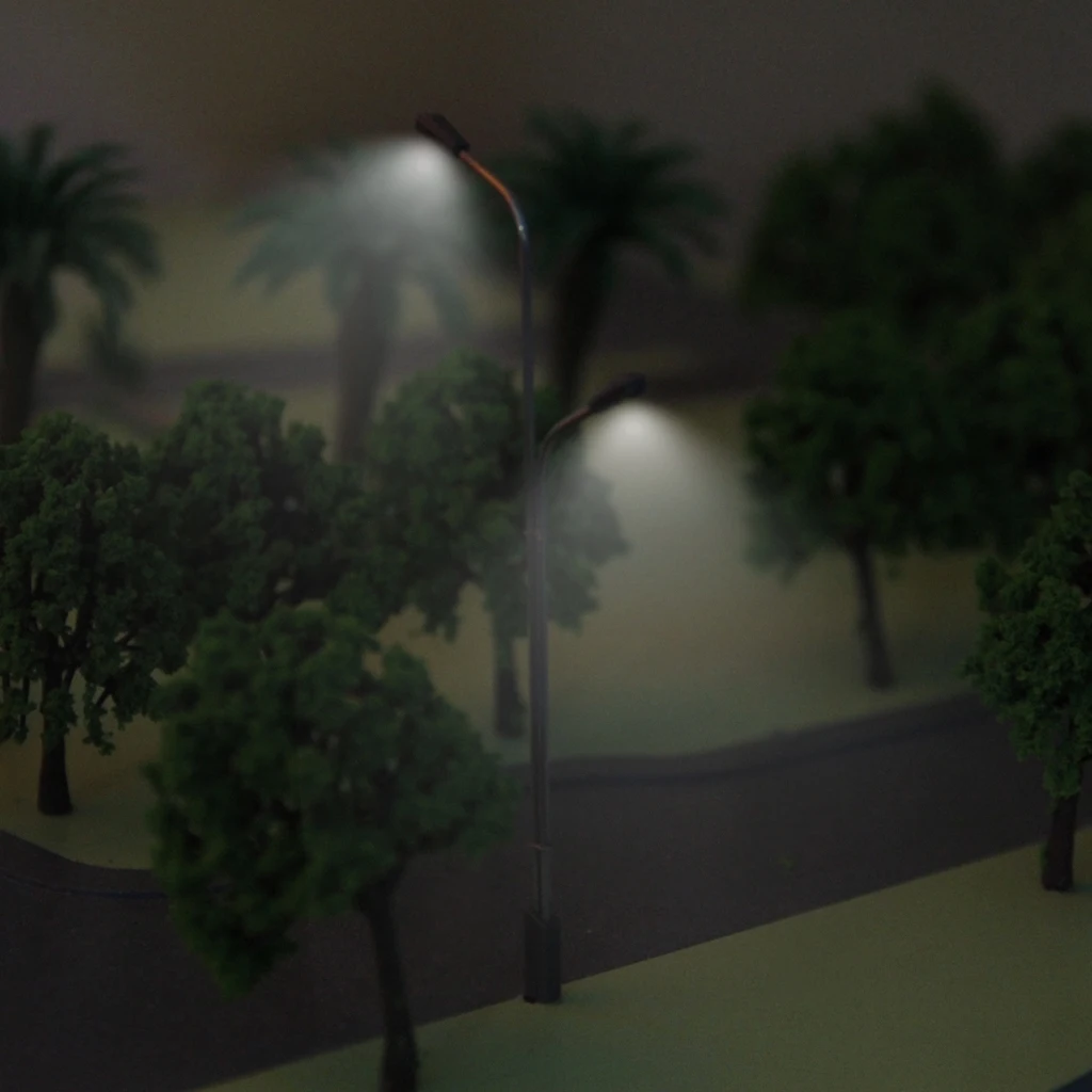 Модель 20x двойной светильник для железного поезда уличный светодиоды 3 в|Наборы