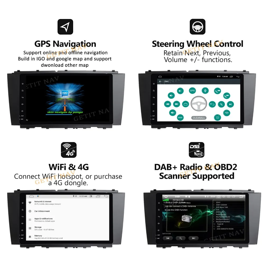 Автомагнитола DSP IPS Android 10 для Mercedes/Benz W203 W209 C180 C200 C220 C230 C240 C250 8 дюймов