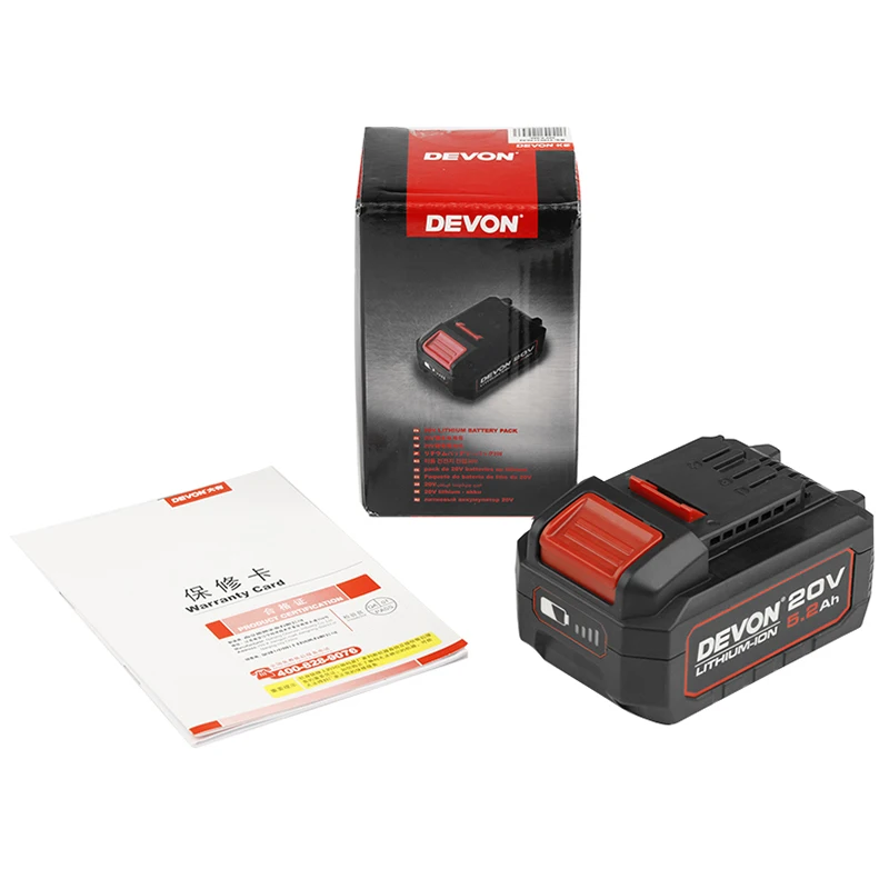 Аккумуляторная батарея и зарядное устройство DEVON 12 В 20 в для бесщеточного
