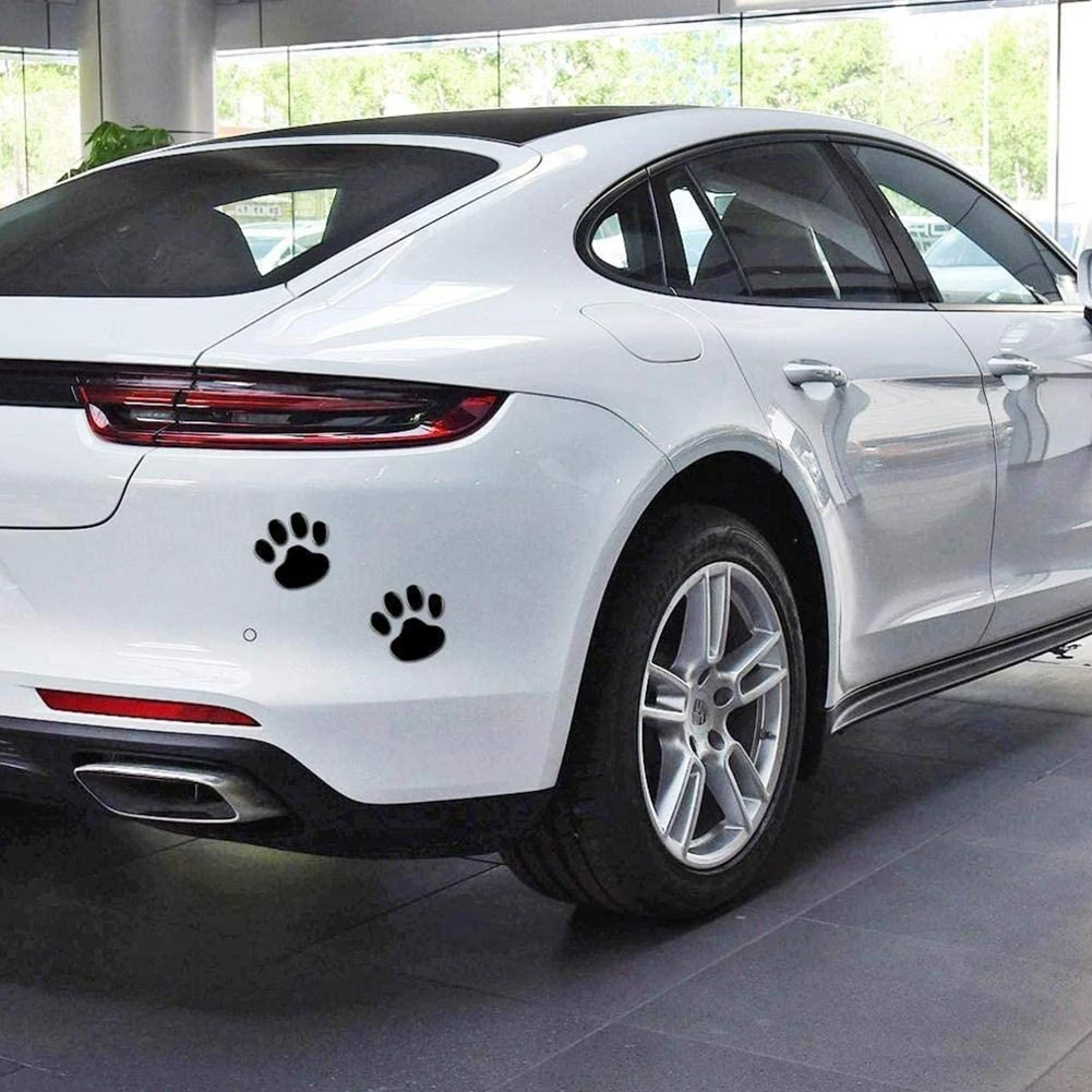 2 шт./компл. автомобиля наклейки классный дизайн Paw 3D животных Собака Следы след на